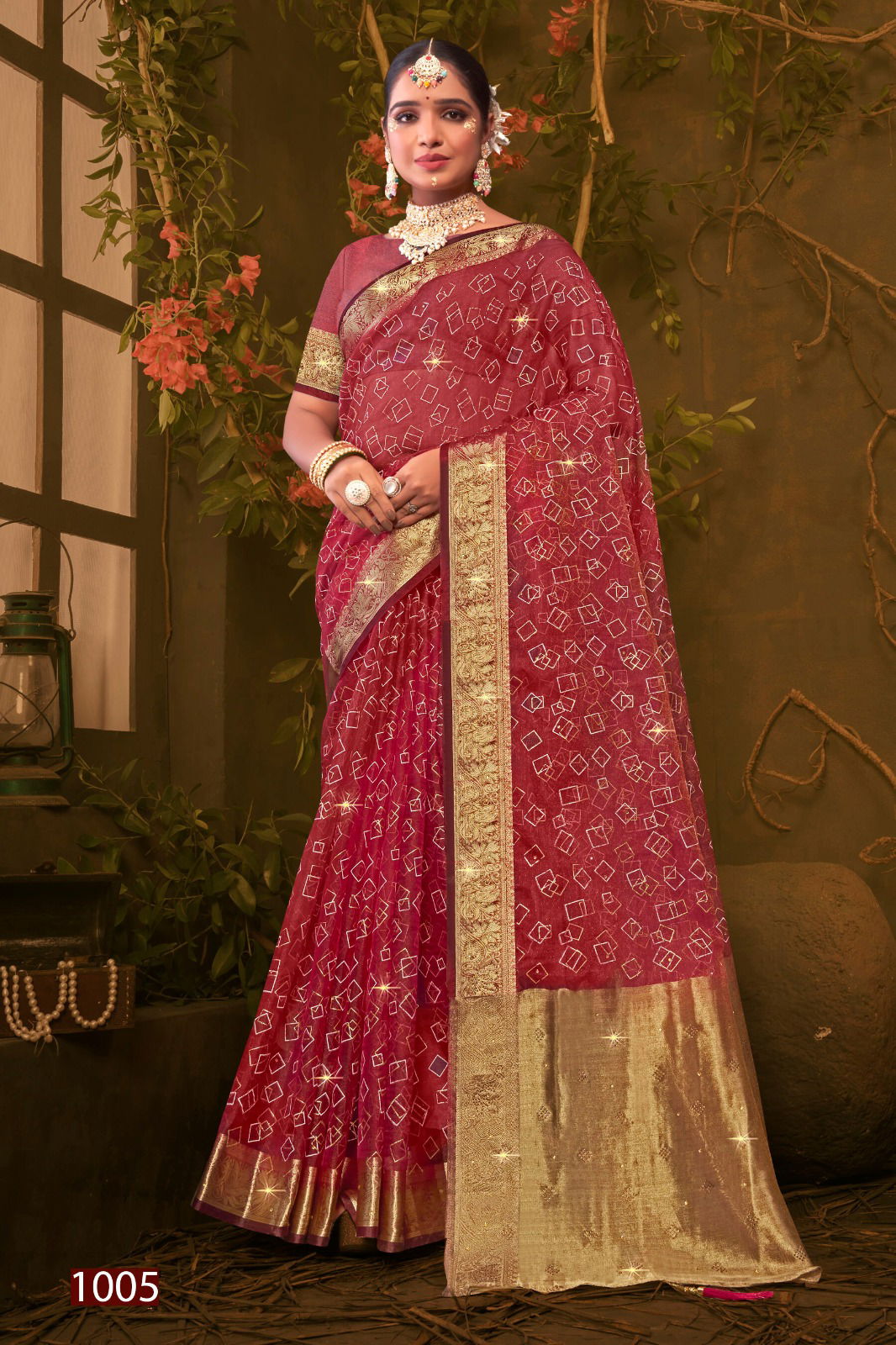Imperial Gold Vol 1 By Saroj Khadi Organza Designer Sarees Wholesale Online
